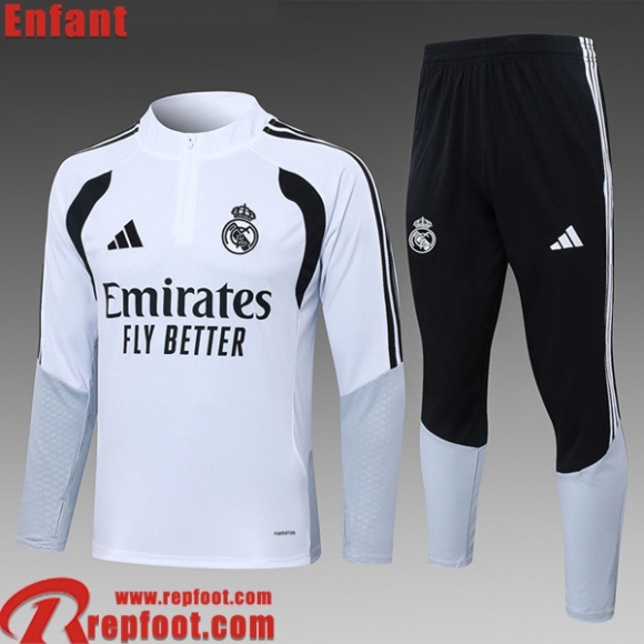 Real Madrid KIT: Survetement de Foot Enfant 2026 2027 C1094