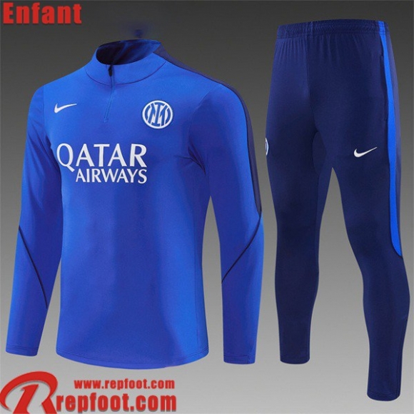 Inter Milan KIT: Survetement de Foot Enfant 2026 2027 C1117