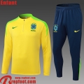 Bresil KIT: Survetement de Foot Enfant 2026 2027 C1135