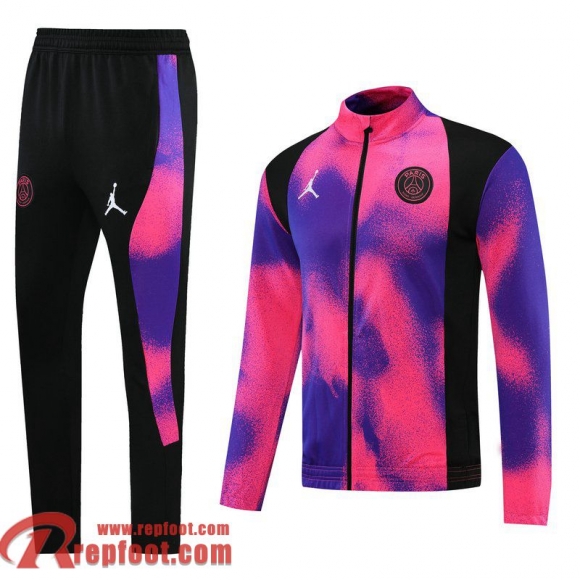 PSG Veste de Foot Rose bleu Uomo 21 22 JK67