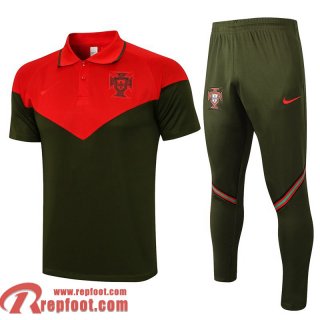 Portugal Polo de foot Rouge, Vert Uomo 21 22 PL86