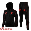 Arsenal Sweatshirt de Foot - Sweat a Capuche noir Uomo 21 22 SW15