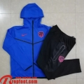 Atletico Madrid Veste Foot - Sweat A Capuche bleu Homme 22 23 JK417