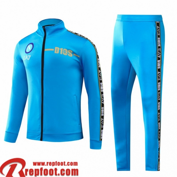 Naples Veste Foot bleu Homme 22 23 JK435  Naples Veste Foot bleu Homme 22 23 JK435