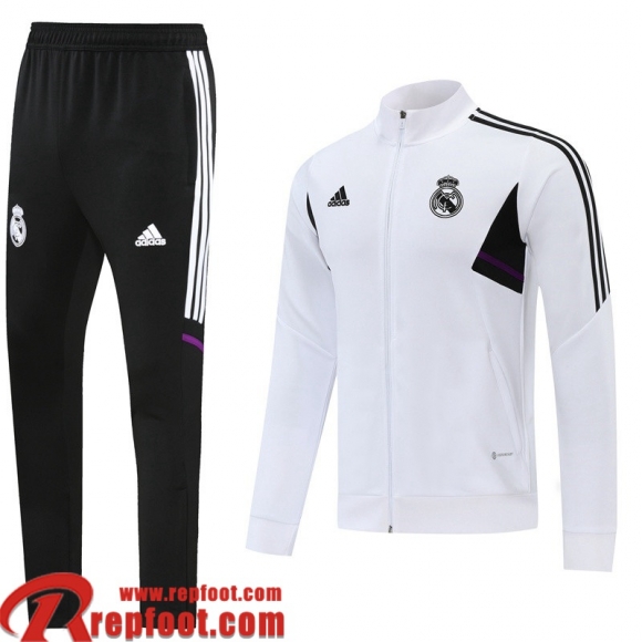 Real Madrid Veste Foot Blanc Homme 22 23 JK444