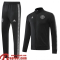 Manchester United Veste Foot noir Homme 22 23 JK397  Manchester United Veste Foot noir Homme 22 23 JK397