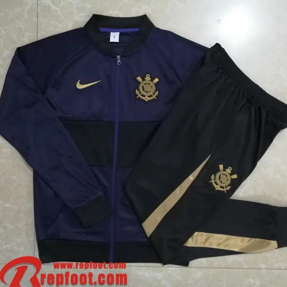 Corinthians Veste Foot bleu Homme 22 23 JK401  Corinthians Veste Foot bleu Homme 22 23 JK401