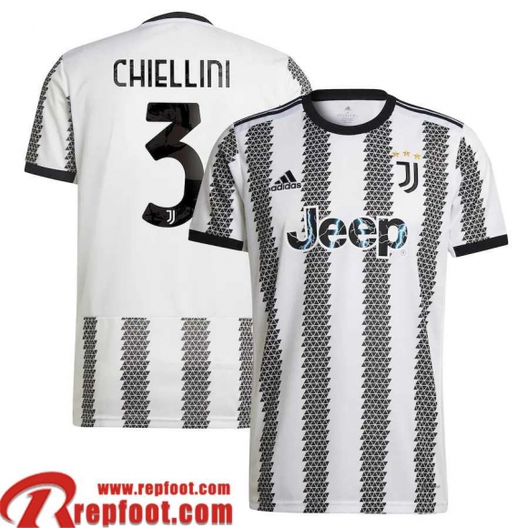 Juventus Maillot De Foot Domicile Homme 22 23 Chiellini 3