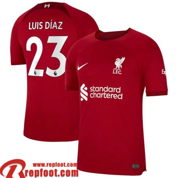 Liverpool Maillot De Foot Domicile Homme 22 23 Luis Díaz 23