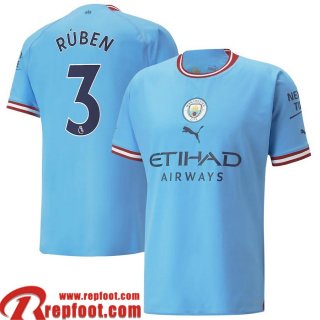 Manchester City Maillot De Foot Domicile Homme 22 23 Rúben 3