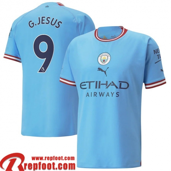 Manchester City Maillot De Foot Domicile Homme 22 23 G.Jesus 9