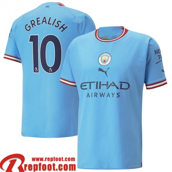 Manchester City Maillot De Foot Domicile Homme 22 23 Grealish 10