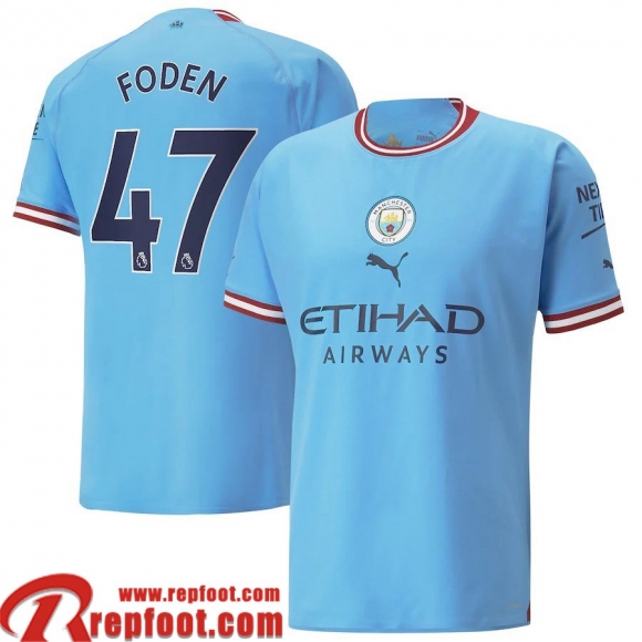 Manchester City Maillot De Foot Domicile Homme 22 23 Foden 47