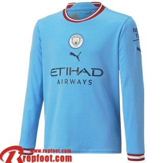 Manchester City Maillot De Foot Manche Longue Domicile Homme 22 23