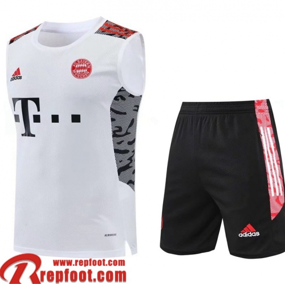 Bayern Munich Sans manches Blanc Homme 22 23 PL486
