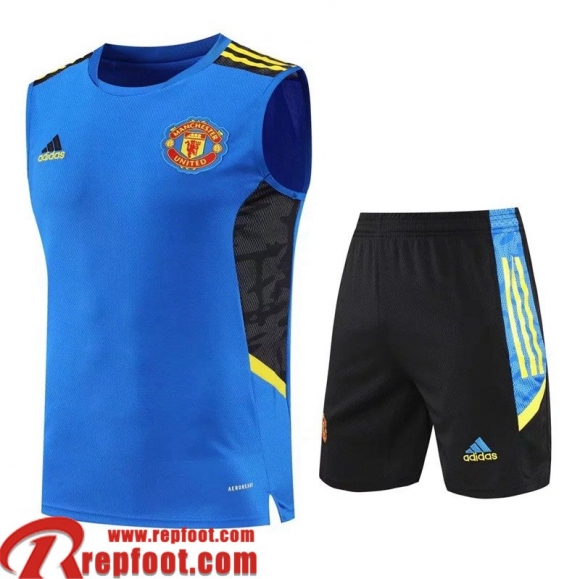 Manchester United Sans manches bleu Homme 22 23 PL492