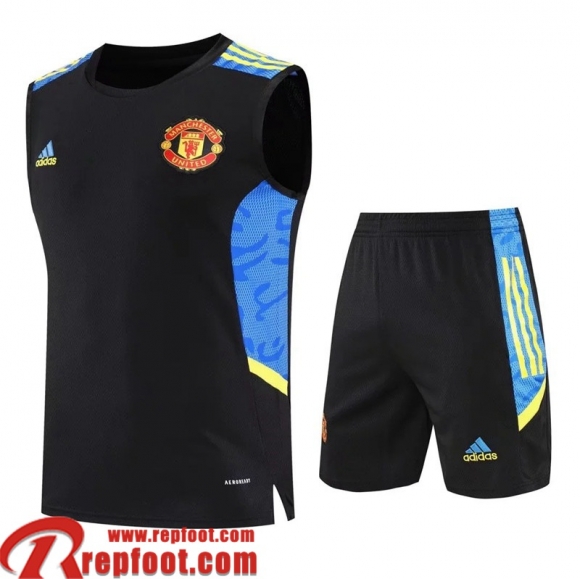 Manchester United Sans manches noir Homme 22 23 PL495