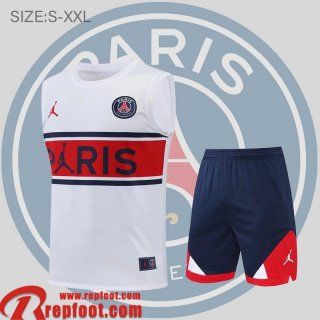 PSG Sans manches Blanc Homme 22 23 PL497