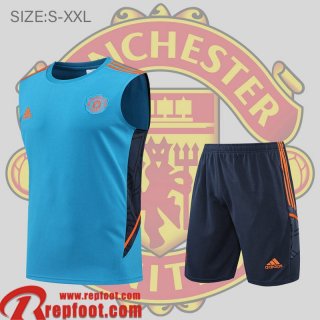 Manchester United Sans manches bleu Homme 22 23 PL505