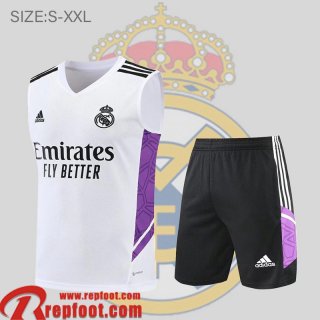 Real Madrid Sans manches Blanc Homme 22 23 PL510