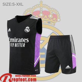 Real Madrid Sans manches noir Homme 22 23 PL511