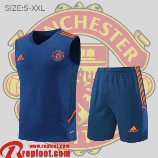 Manchester United Sans manches bleu Homme 22 23 PL515