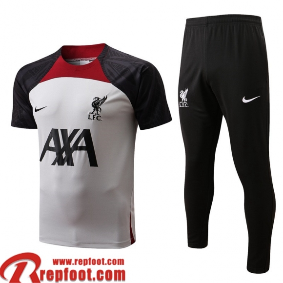 Liverpool T-Shirt gris Homme 22 23 PL537  Liverpool T-Shirt gris Homme 22 23 PL537