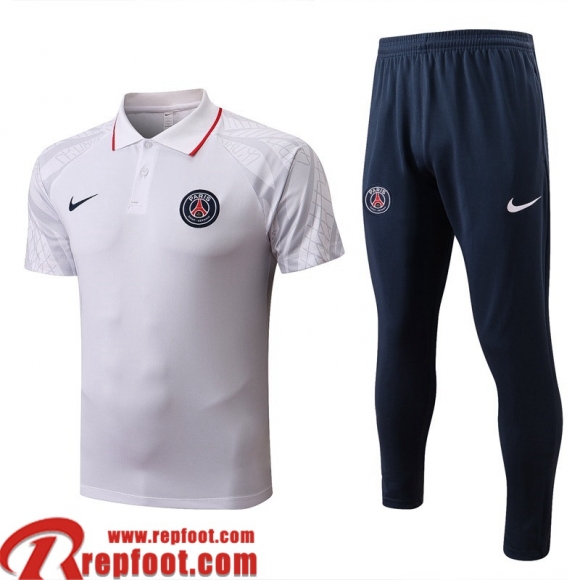 PSG Polo foot Blanc Homme 22 23 PL568