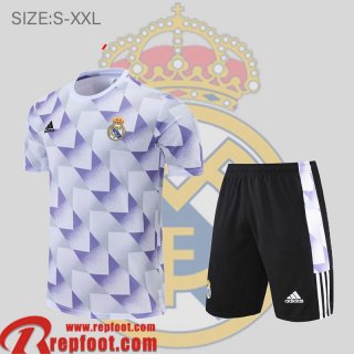 Real Madrid T-Shirt blanc violet Homme 22 23 PL601