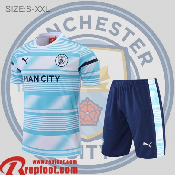 Manchester City T-Shirt bleu blanc Homme 22 23 PL602 Manchester City T-Shirt bleu blanc Homme 22 23 PL602
