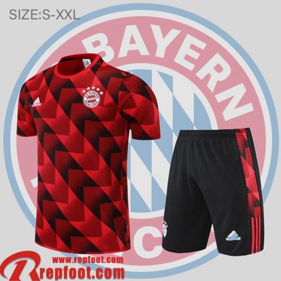 Bayern Munich T-Shirt rouge noir Homme 22 23 PL604 Bayern Munich T-Shirt rouge noir Homme 22 23 PL604
