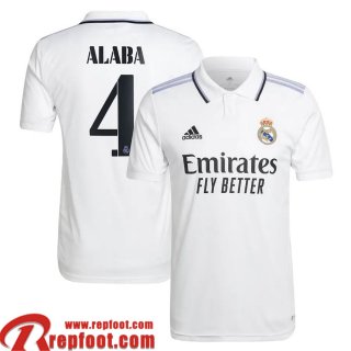 Real Madrid Maillot De Foot Domicile Homme 22 23 Alaba 4