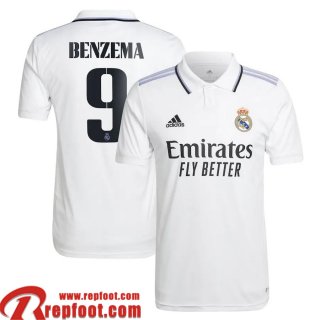Real Madrid Maillot De Foot Domicile Homme 22 23 Benzema 9