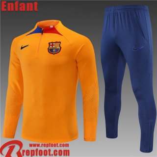 Barcelona Survetement de Foot orange Enfant 22 23 TK294