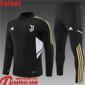 Juventus Survetement de Foot noir Enfant 22 23 TK296