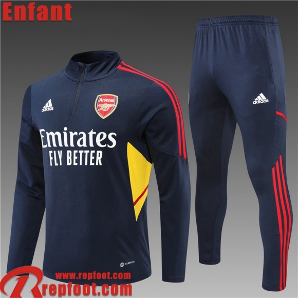 Arsenal Survetement de Foot bleu Enfant 22 23 TK298 Arsenal Survetement de Foot bleu Enfant 22 23 TK298