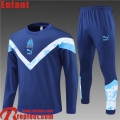 Marseille Survetement de Foot bleu Enfant 22 23 TK300