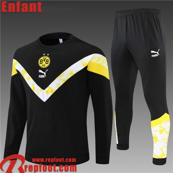 Dortmund Survetement de Foot noir Enfant 22 23 TK302