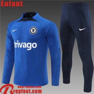 Chelsea Survetement de Foot bleu Enfant 22 23 TK307