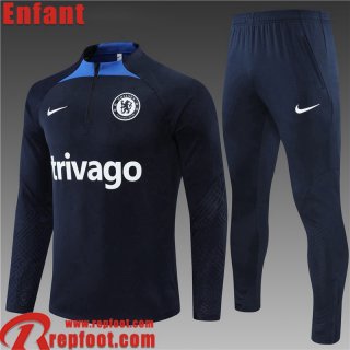 Chelsea Survetement de Foot bleu Enfant 22 23 TK308