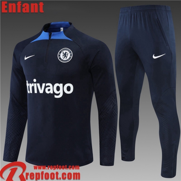 Chelsea Survetement de Foot bleu Enfant 22 23 TK308