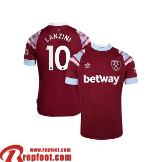 West Ham United Maillot De Foot Domicile Homme 22 23 Lanzini 10