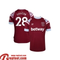 West Ham United Maillot De Foot Domicile Homme 22 23 Soucek 28