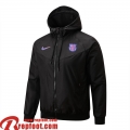 Barcelona Coupe Vent - Sweat a Capuche noir Homme 22 23 WK68