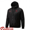 PSG Coupe Vent - Sweat a Capuche noir Homme 22 23 WK70