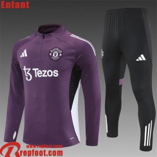 Manchester United KIT: Survetement de Foot Enfant 25 26 C699