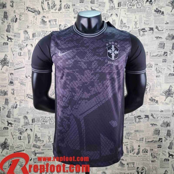 Bresil Maillot De Foot Noir Homme 22 23 AG53