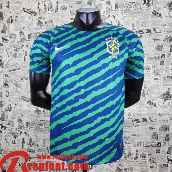 Bresil Maillot De Foot Vert bleu Homme 2022 AG78