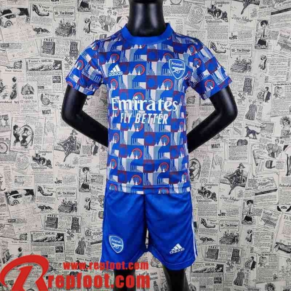 Arsenal Maillot De Foot Bleu Enfant 22 23 AK05