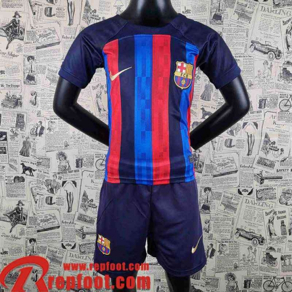 Barcelone Maillot De Foot Domicile Enfant 22 23 AK12